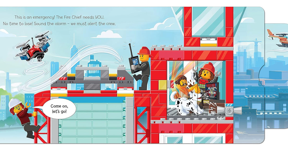 LEGO City Fire station: A Push, Pull and Slide Book