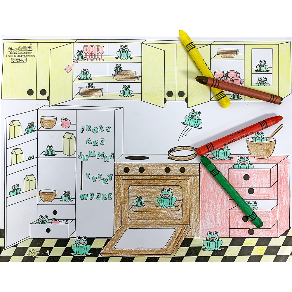 Kit de sets de table à colorier pour la Pâque