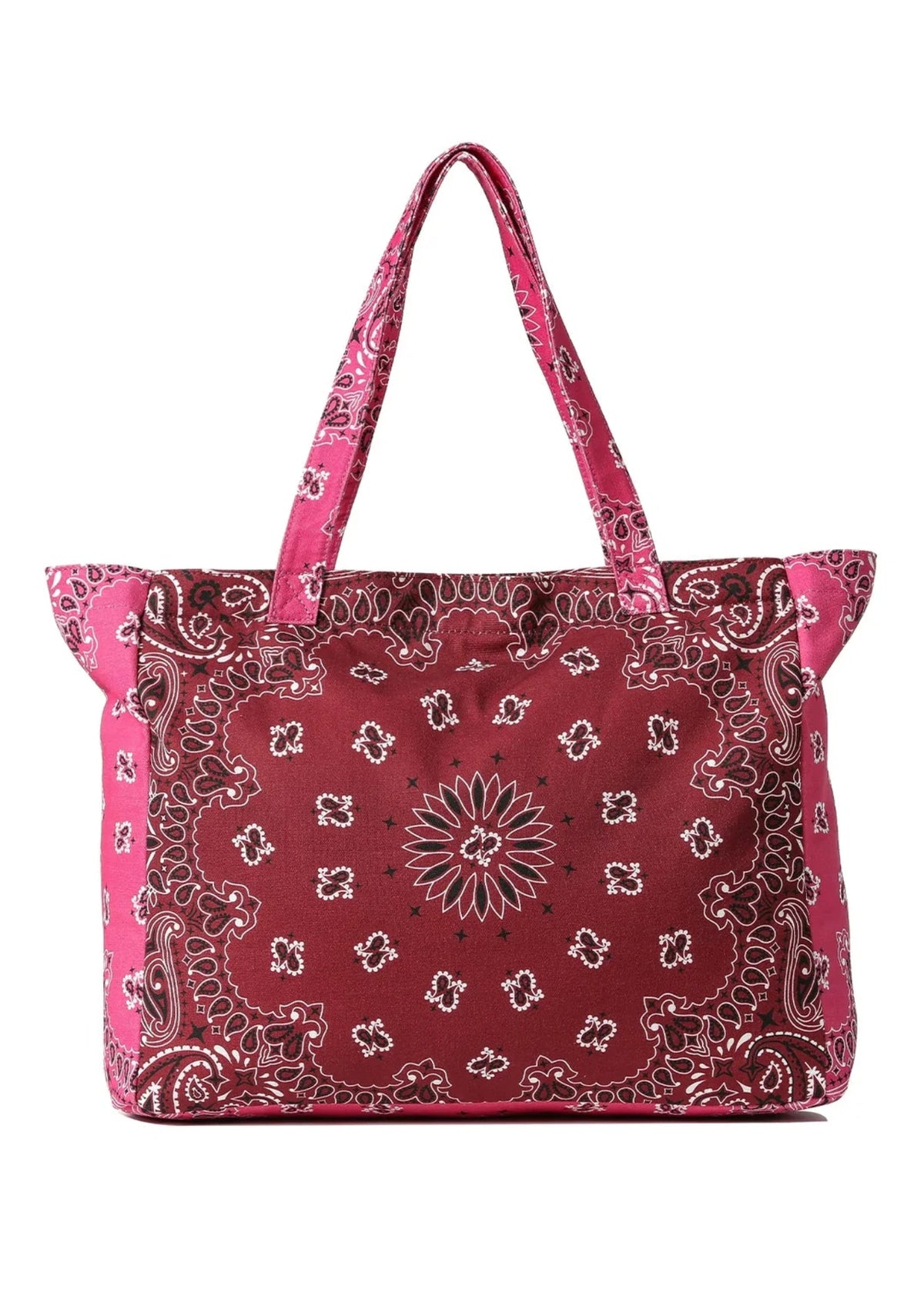 Grand SAC FOURRE-TOUT BANDANA - BOURGOGNE/ROSE
