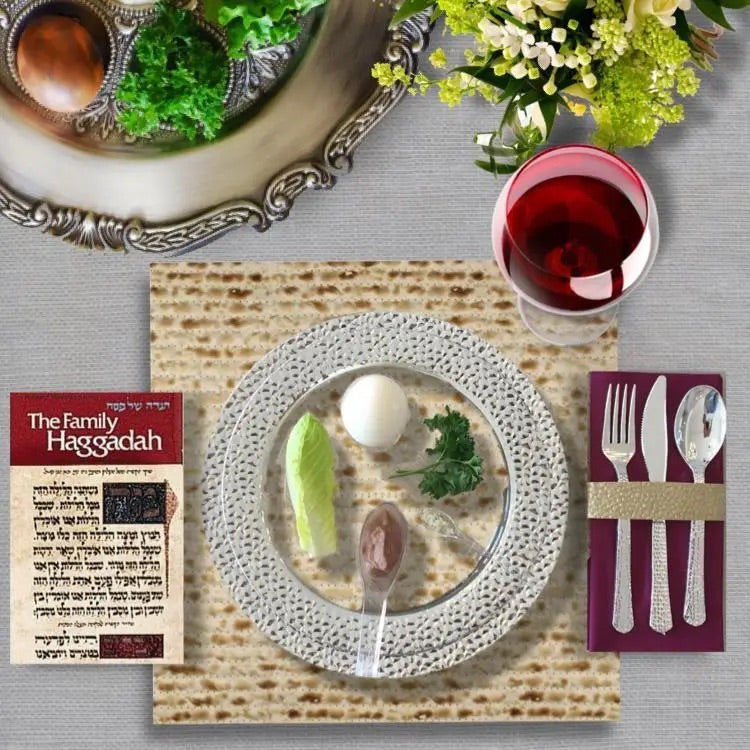 Assiette à Matzah - Carrée