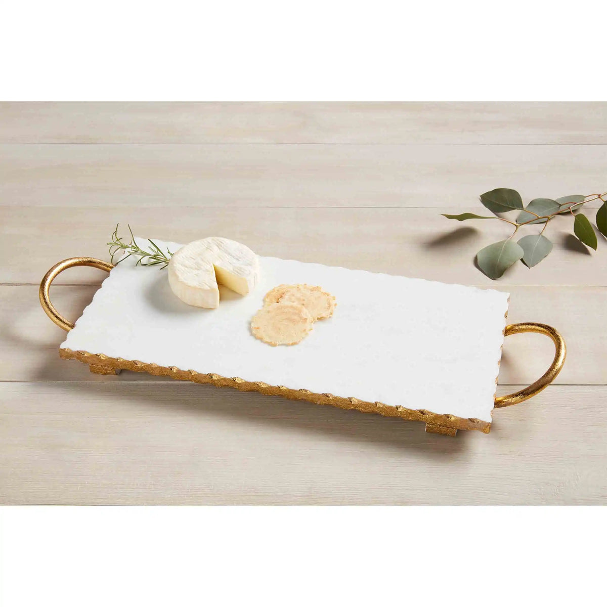 Gold Edge Marble Board with Handles