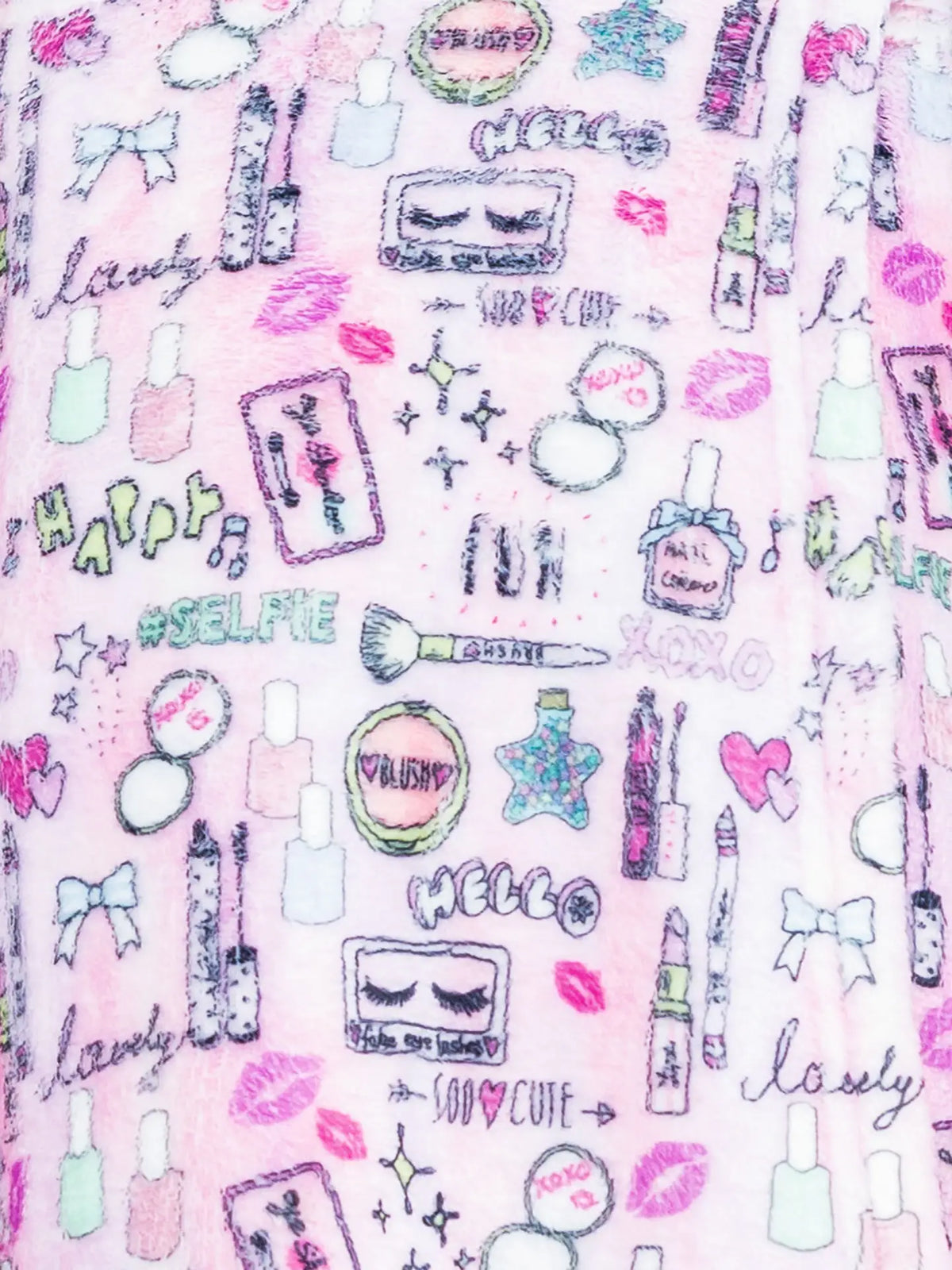 Pantalon en peluche de maquillage