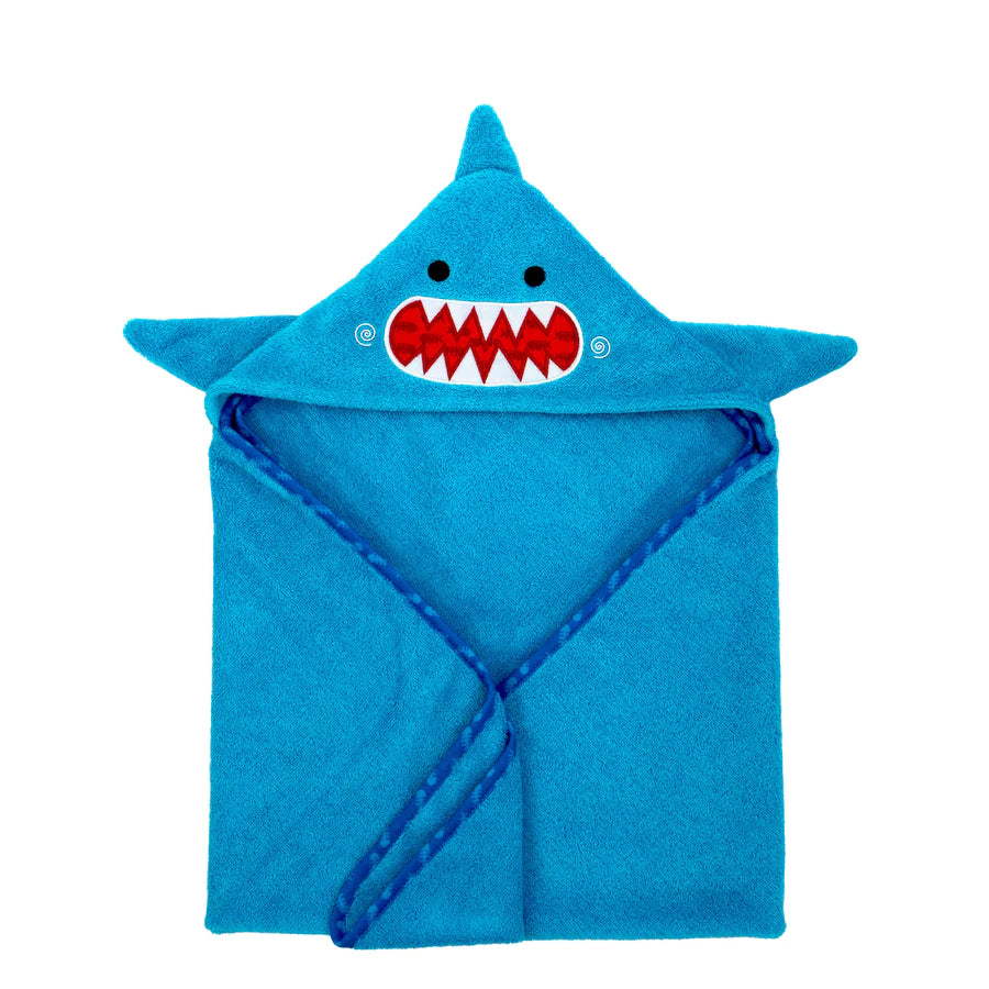 Personalized baby Shark Hooded Towel