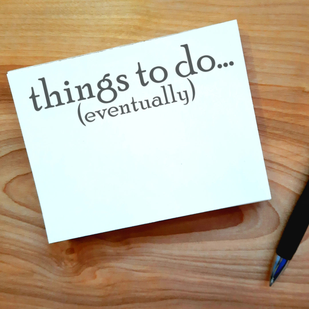 Choses à faire... éventuellement Bloc-notes