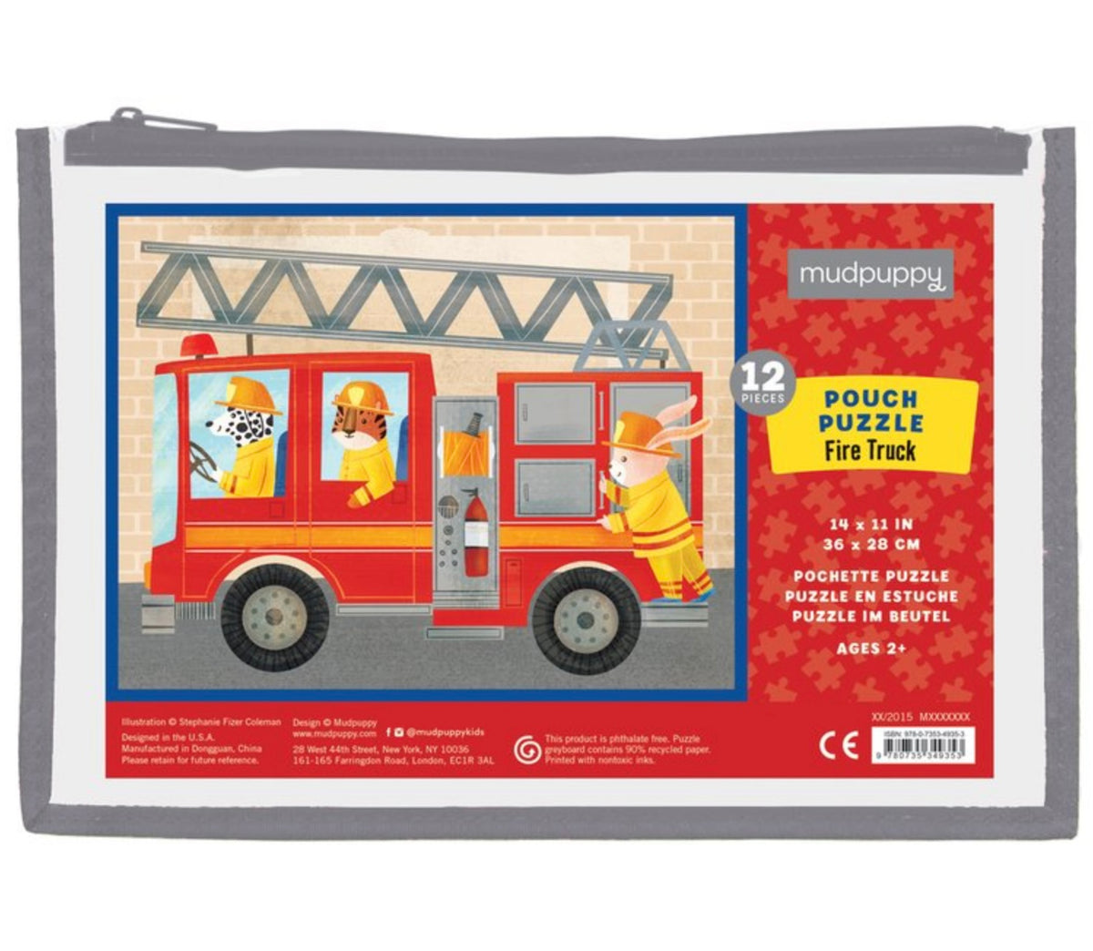Fire Truck Pouch Puzzle