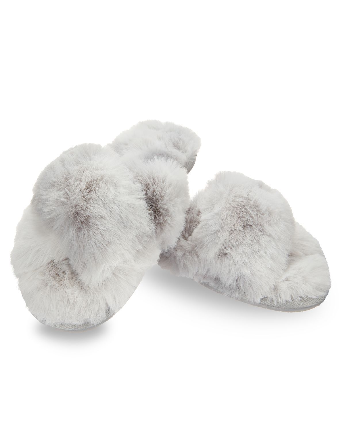 Plush Slippers | Grey