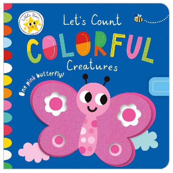 Livre en tissu « Comptons les créatures colorées »