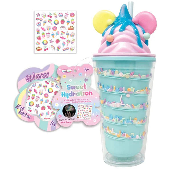 Rainbow Sundae hydration cup