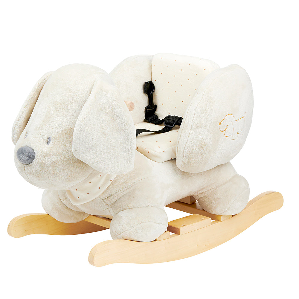 Personalized Puppy Dog Rocker - white