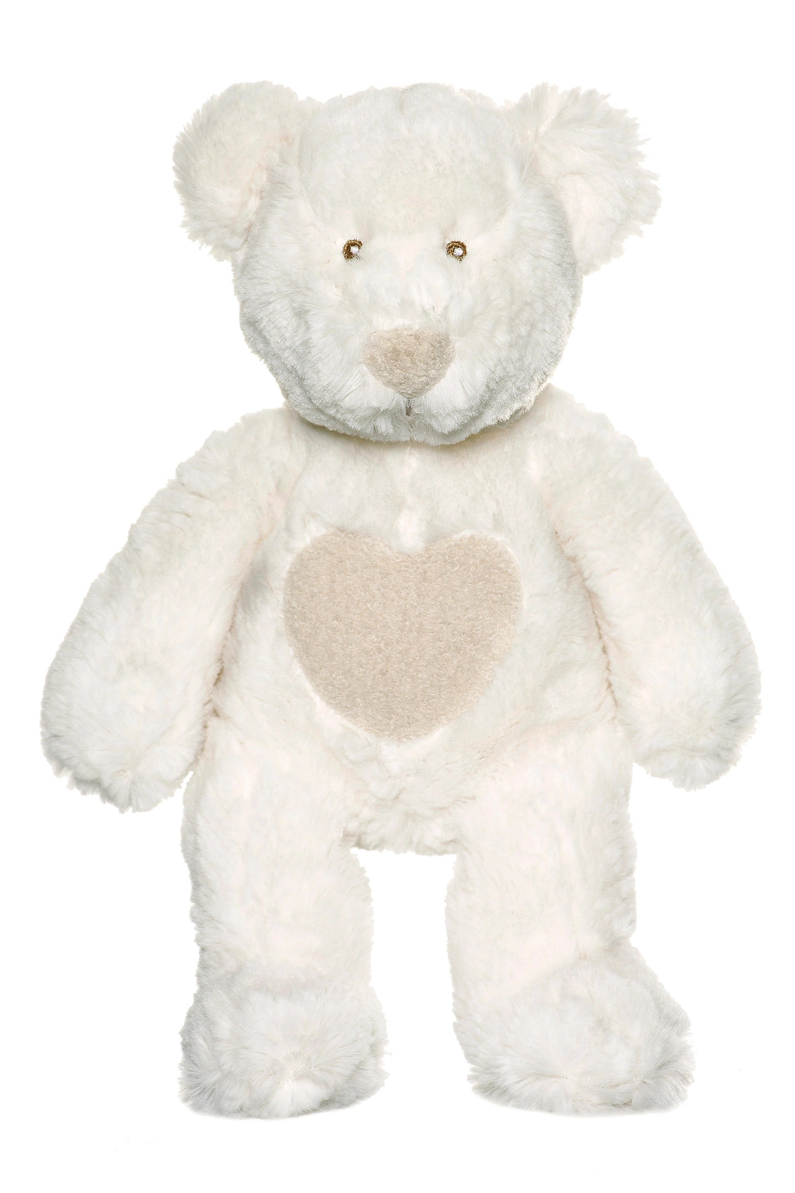 Ours en peluche personnalisé de taille moyenne, couleur crème, blanc