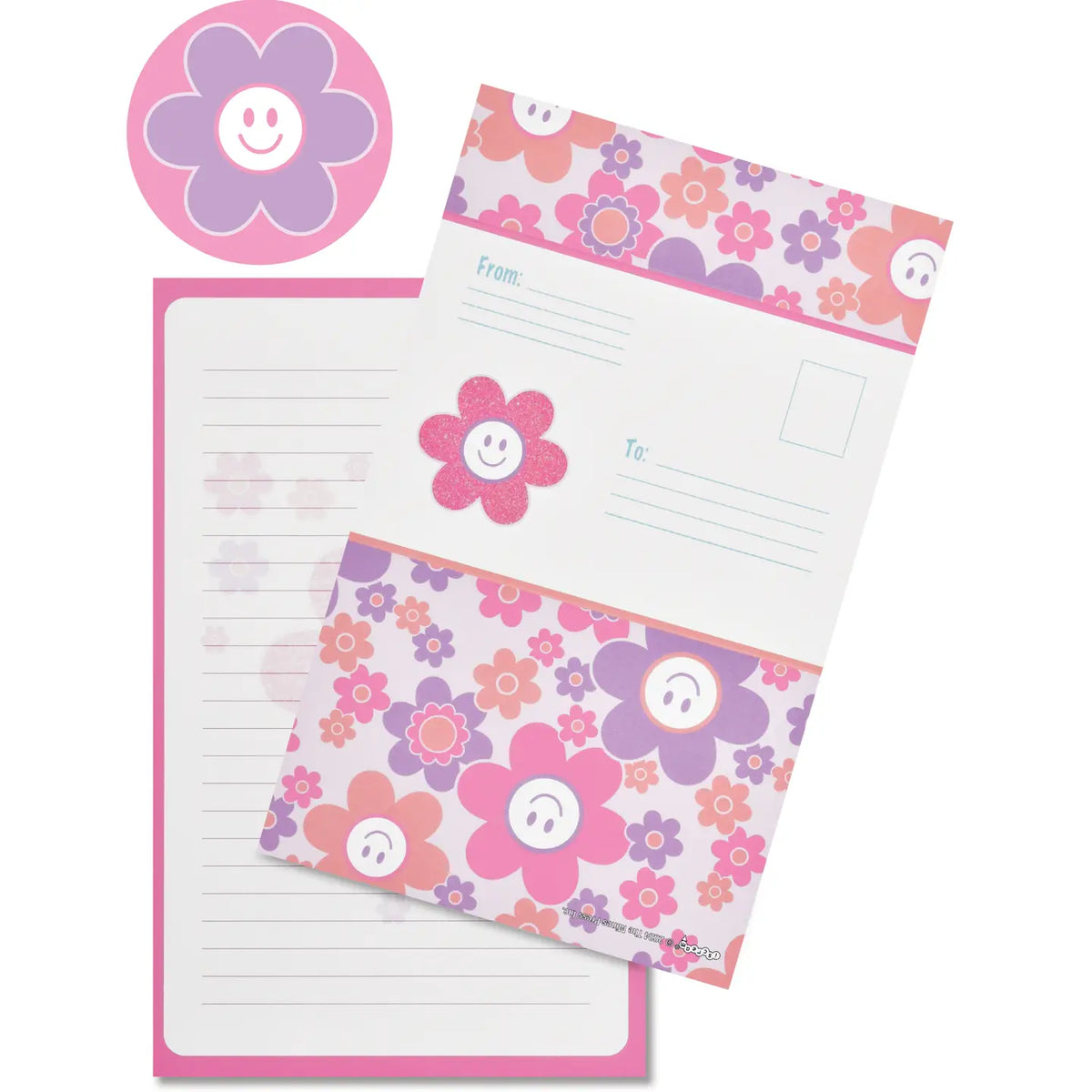 Groovy smiles foldover cards