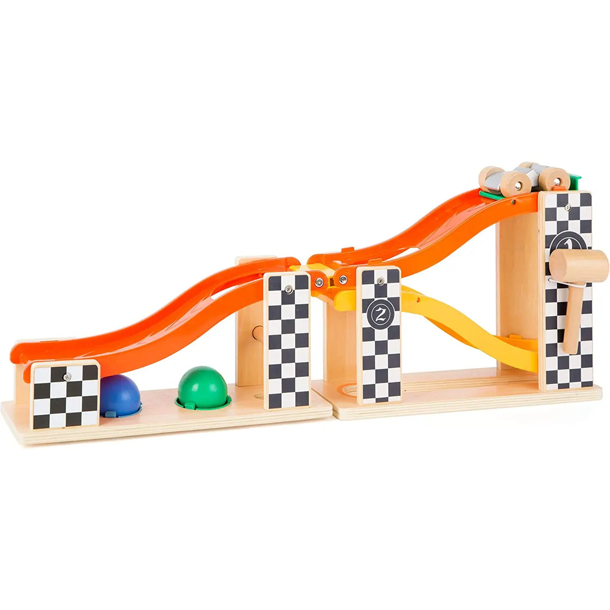 Circuit de billes martelées