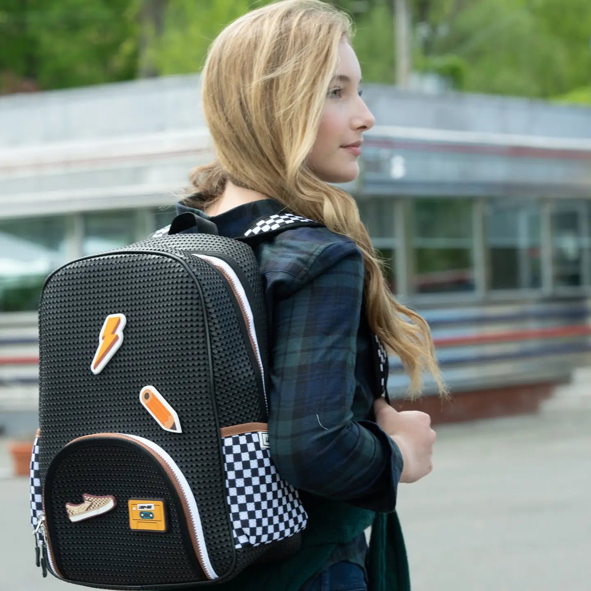 Ensemble de sac à dos rétro Jibbitz