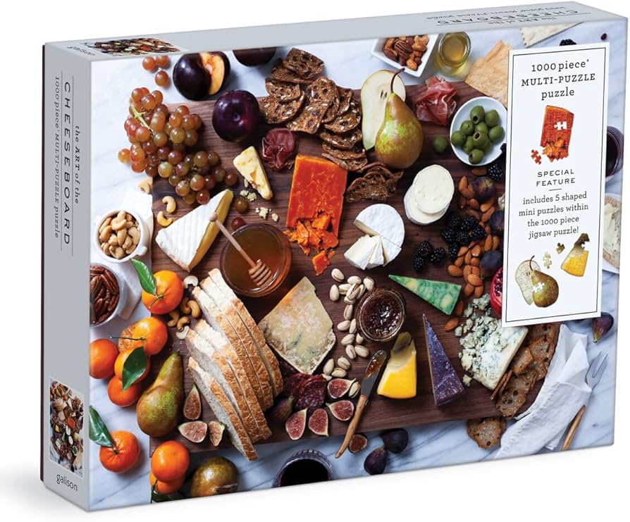 Le puzzle « L'art du plateau de fromages » de 1000 pièces