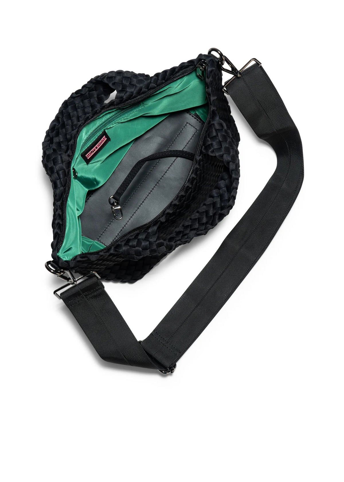 Sac cabas tissé noir