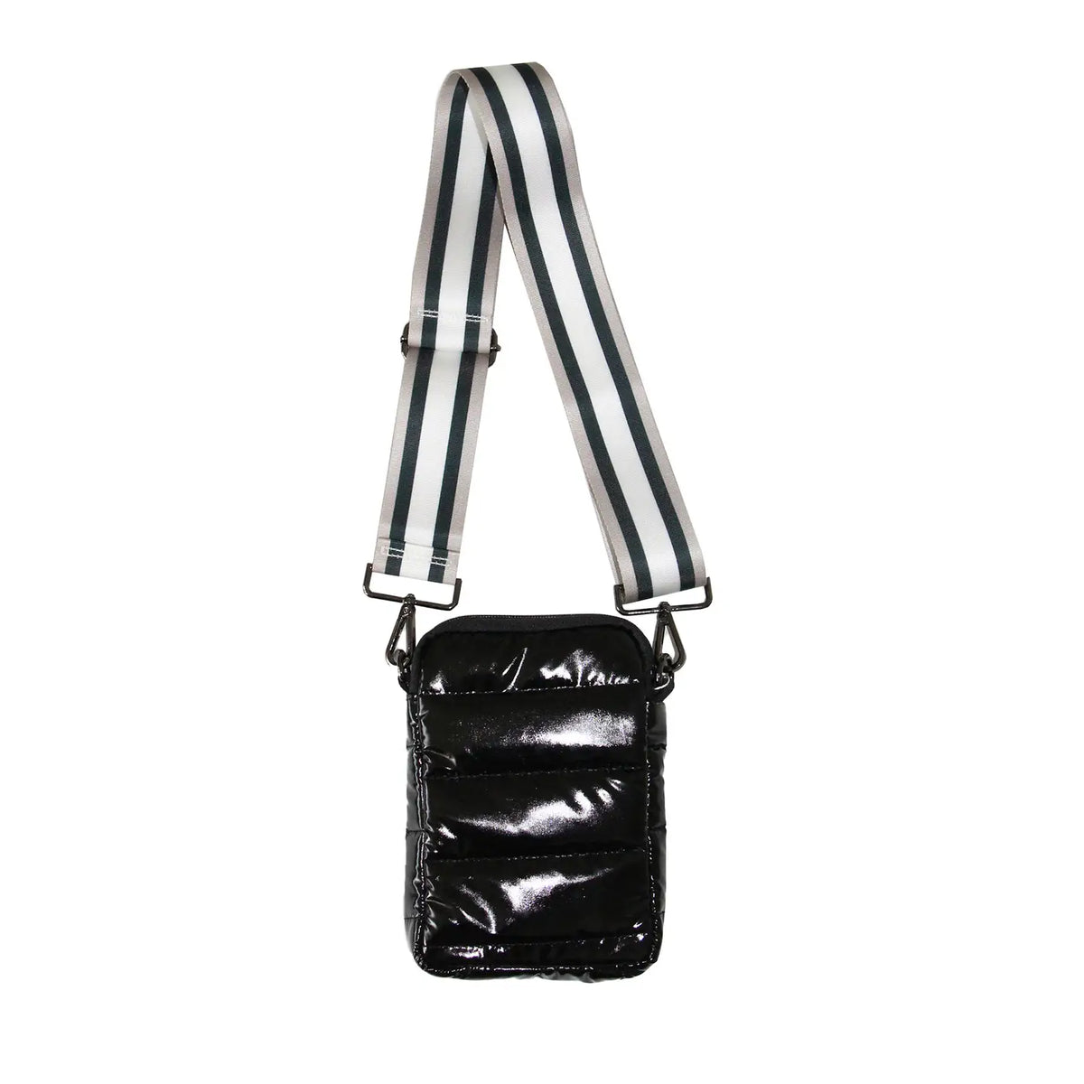 Sac Puffer avec bandoulière rayée