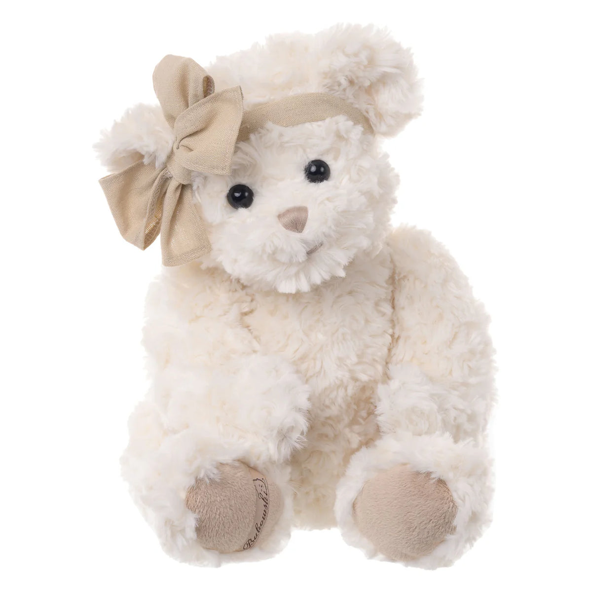 White bear with bow