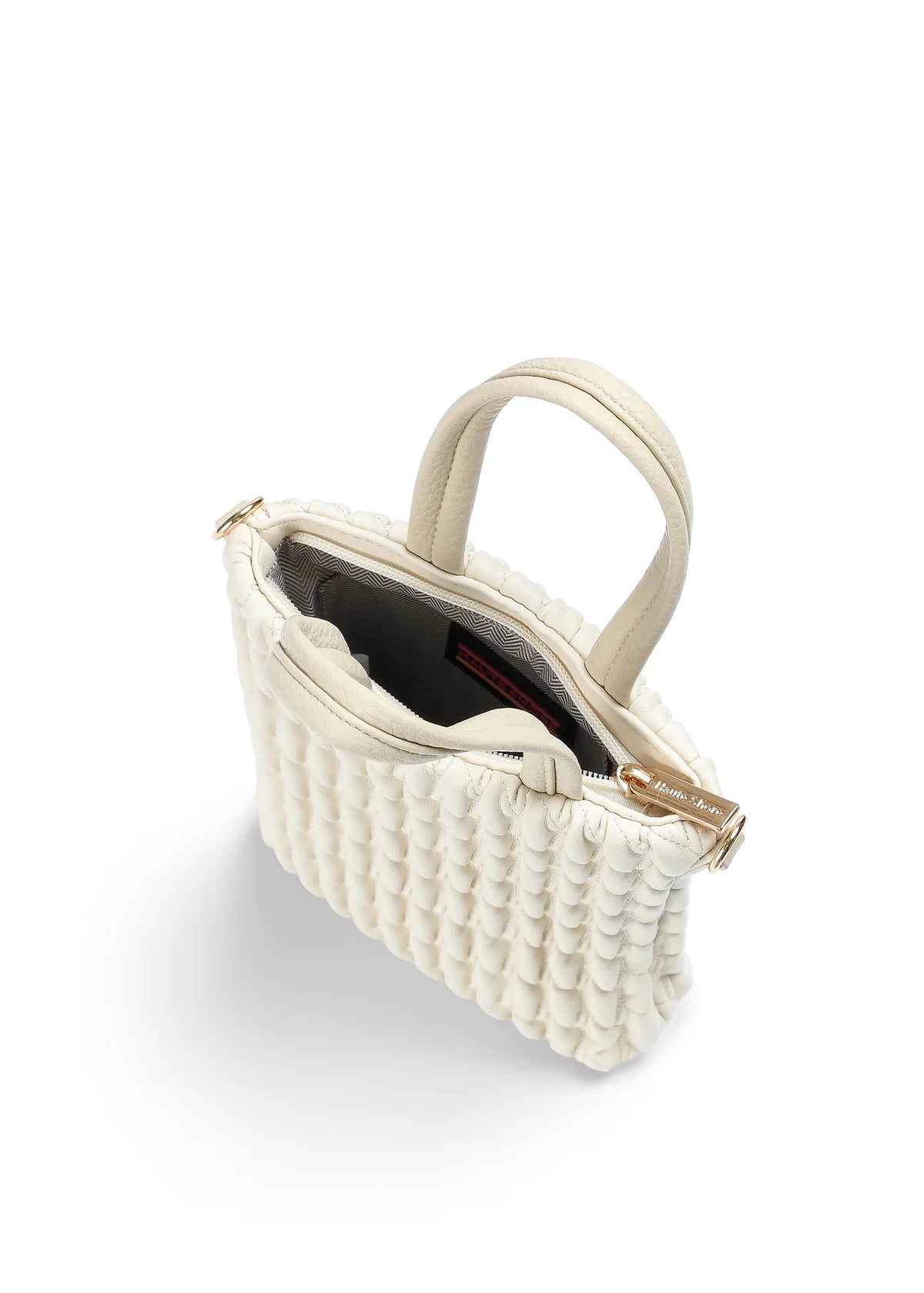 Sac pour téléphone en similicuir gaufré – Bone