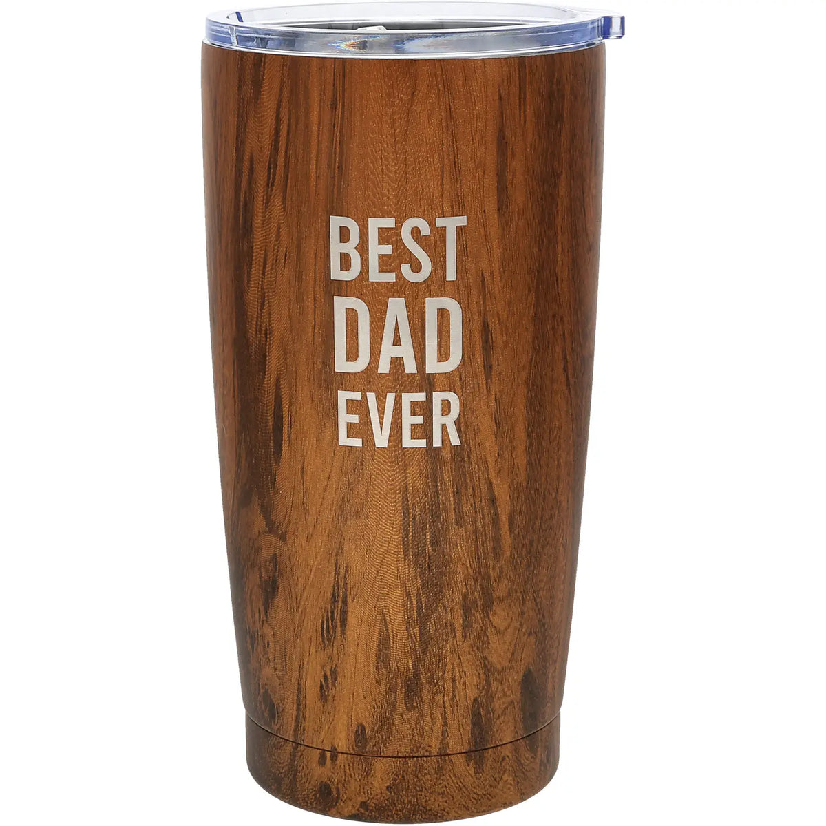 Dad 20oz wood finish stainless steel travel tumbler