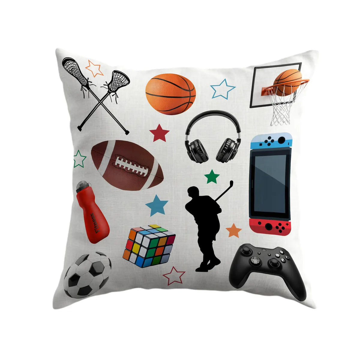 Coussin autographe – joueur de sport