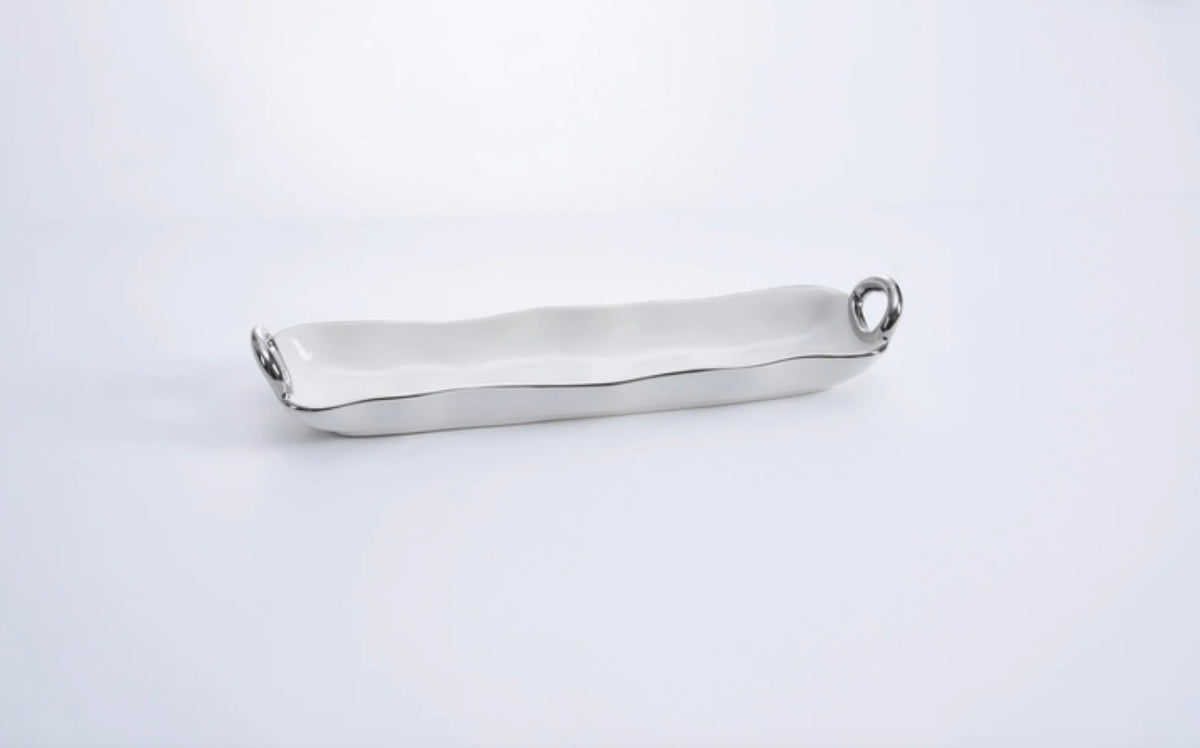 Pampa Bay silver handle cracker tray