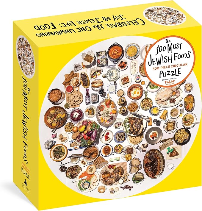 Les 100 plats juifs les plus emblématiques : puzzle circulaire de 500 pièces