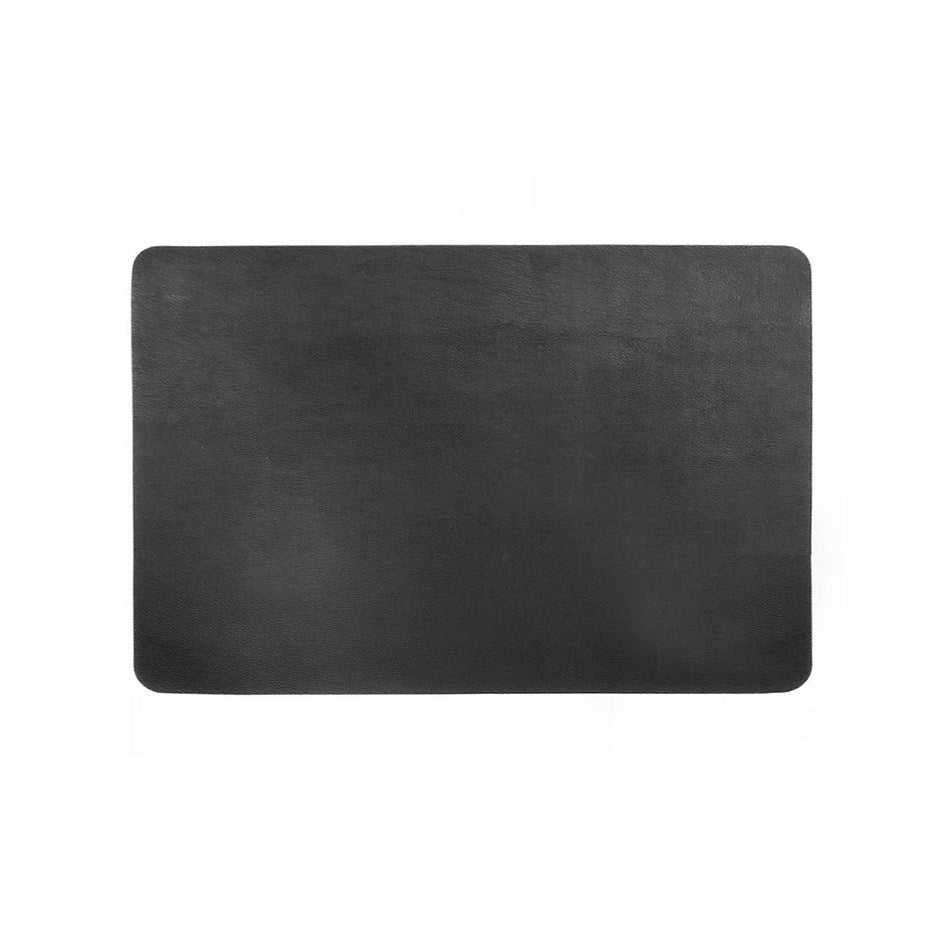 Studio Leather Rectangle Placemat - Black