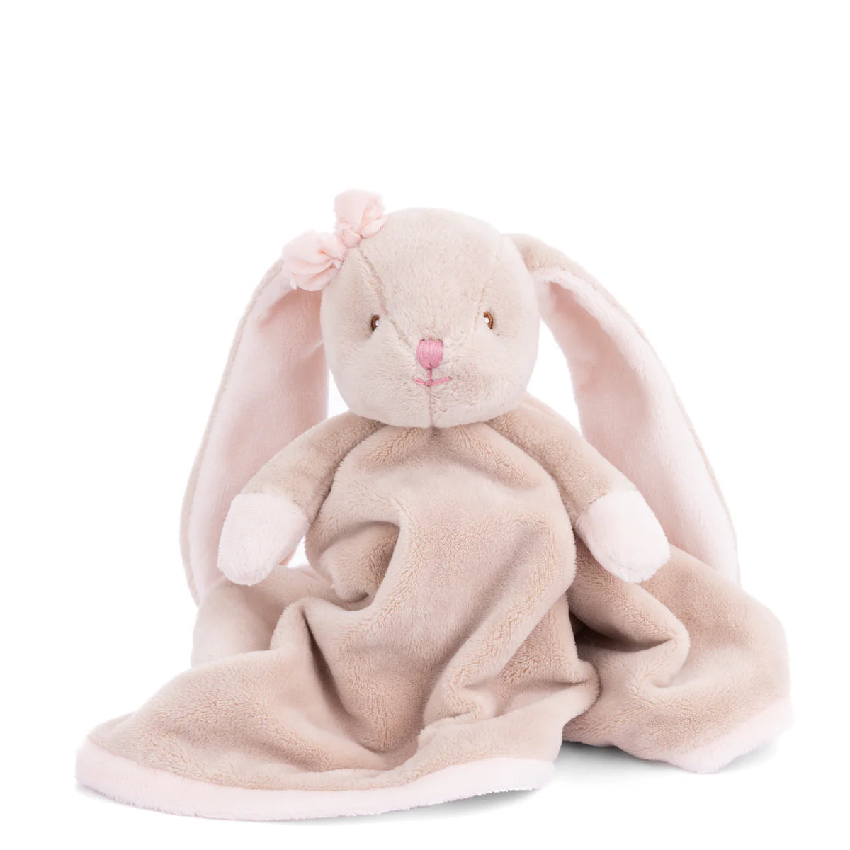 lapin avec un nœud rose doudou