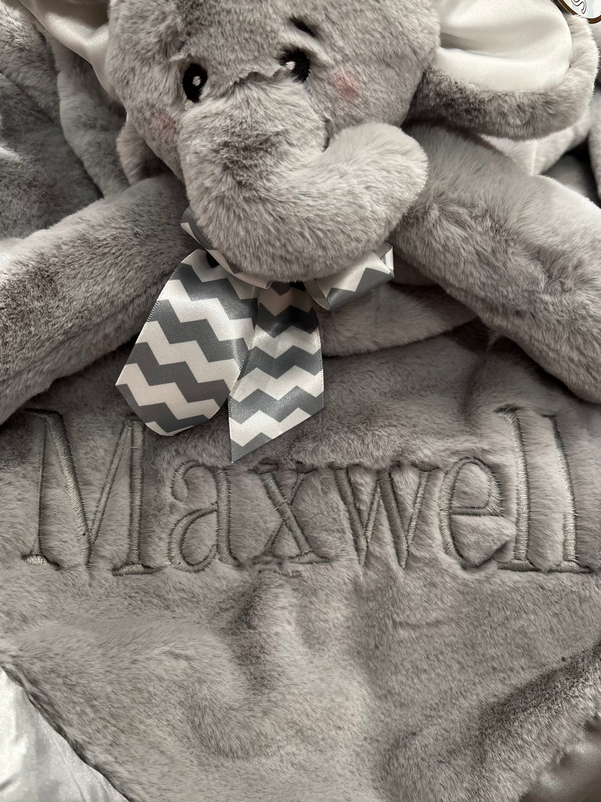 Personalized Elephant Blanket/Lovey