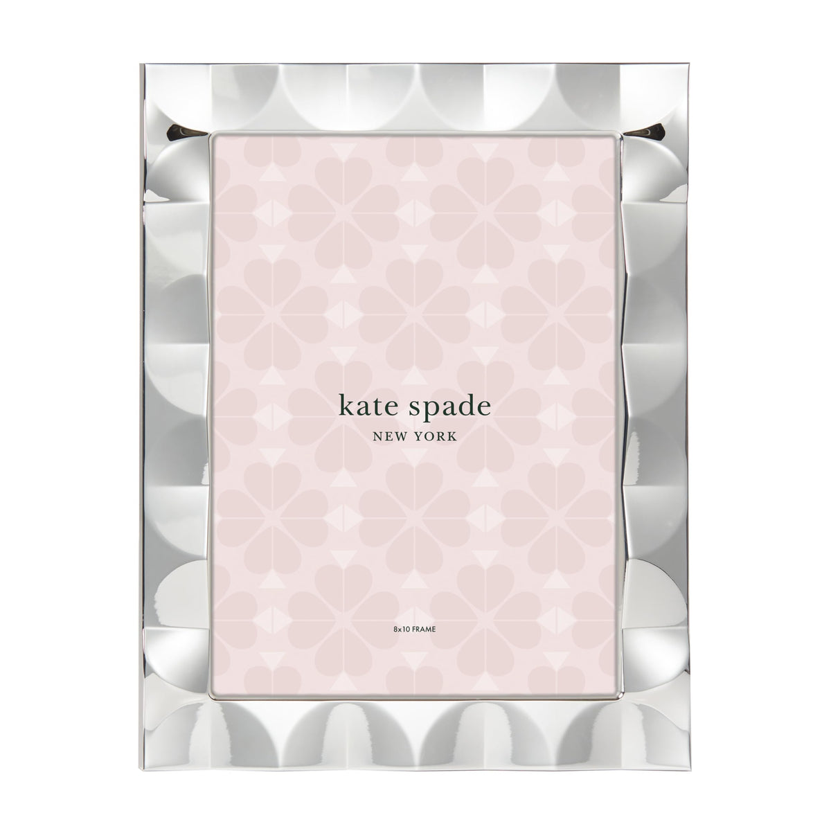 Cadre festonné argenté Kate Spade South Street 8" x 10"