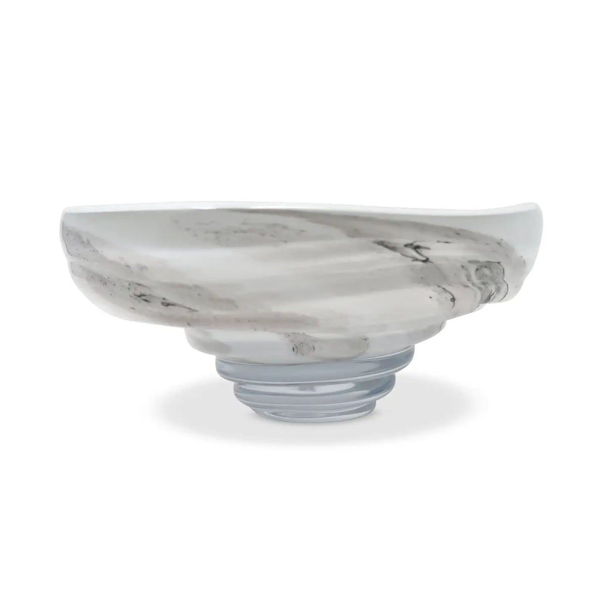 White Glass Centerpiece Bowl