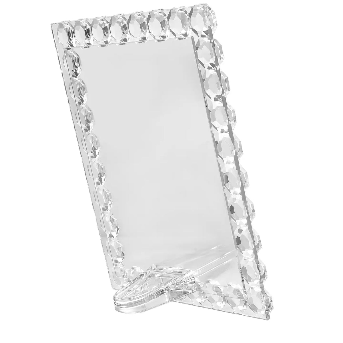 Cadre photo octogonal en cristal 4"x 6"