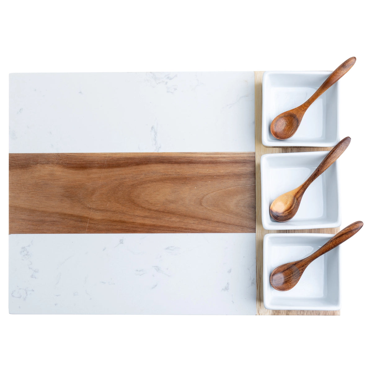 Marble Charcuterie Board Set
