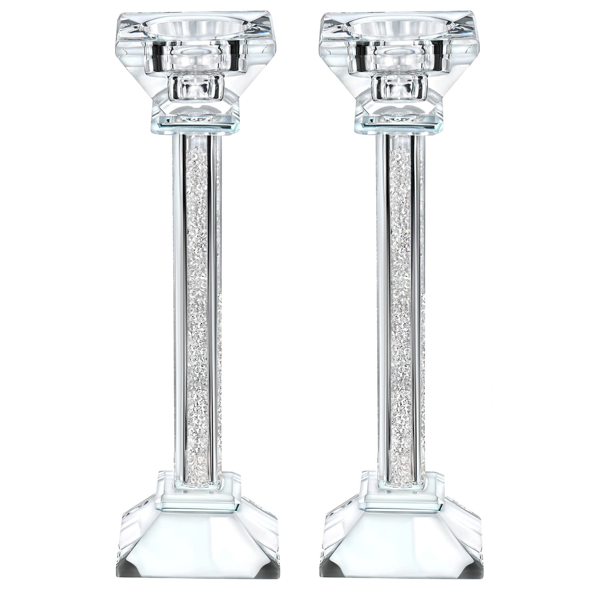 Chandeliers en cristal avec pierres précieuses concassées - Grand
