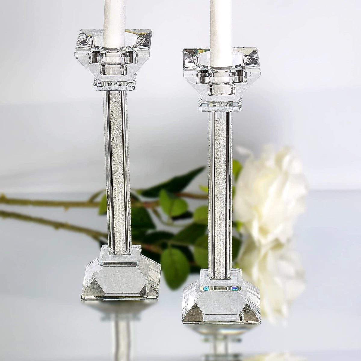 Chandeliers en cristal avec pierres précieuses concassées - Grand