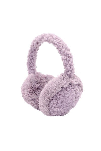 Kids Faux Fur Sherpa Earmuffs Violet