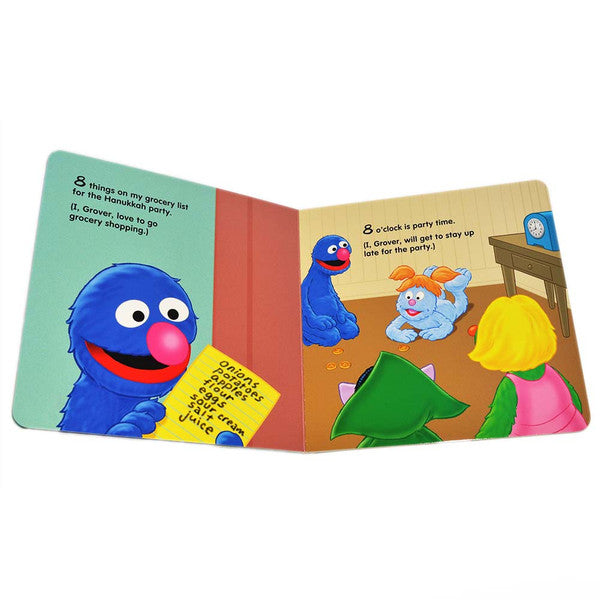 Livre cartonné sur la fête de Hanoukka de Grover