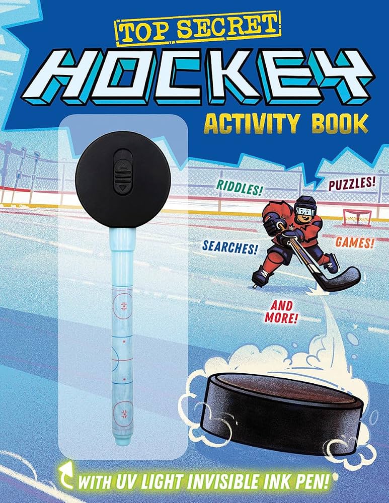 Top secret hockey activity book