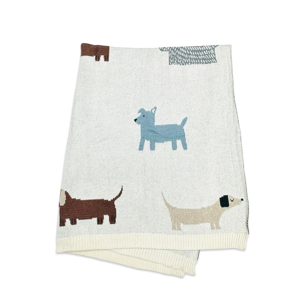 Couverture bébé personnalisée en coton biologique pour chien