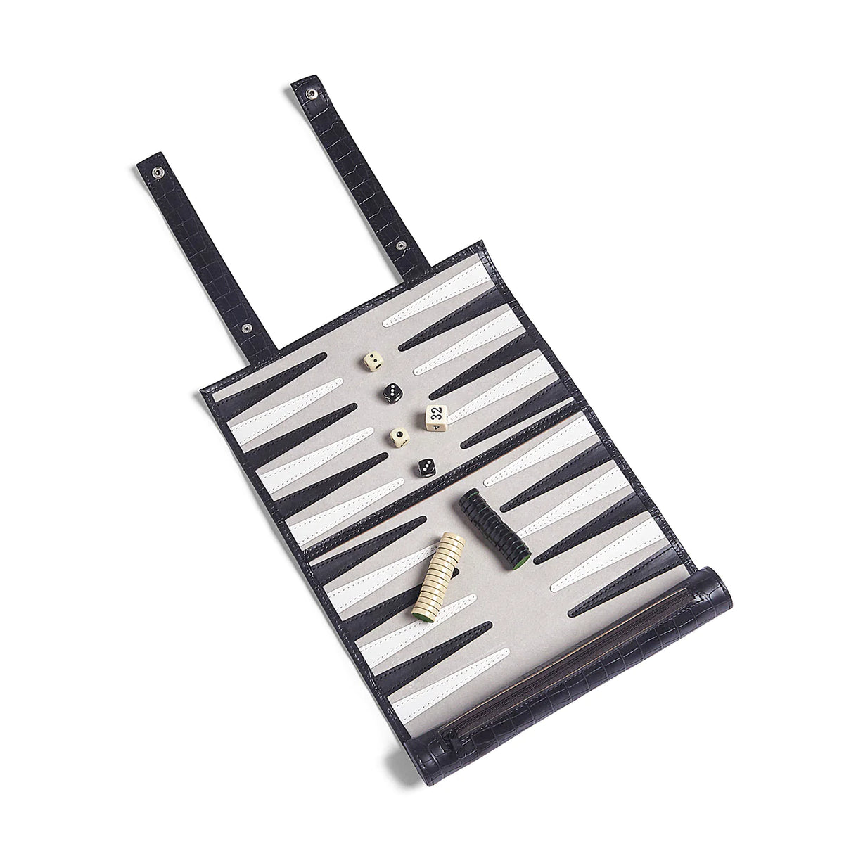 Jeu de backgammon enroulable - Croc noir
