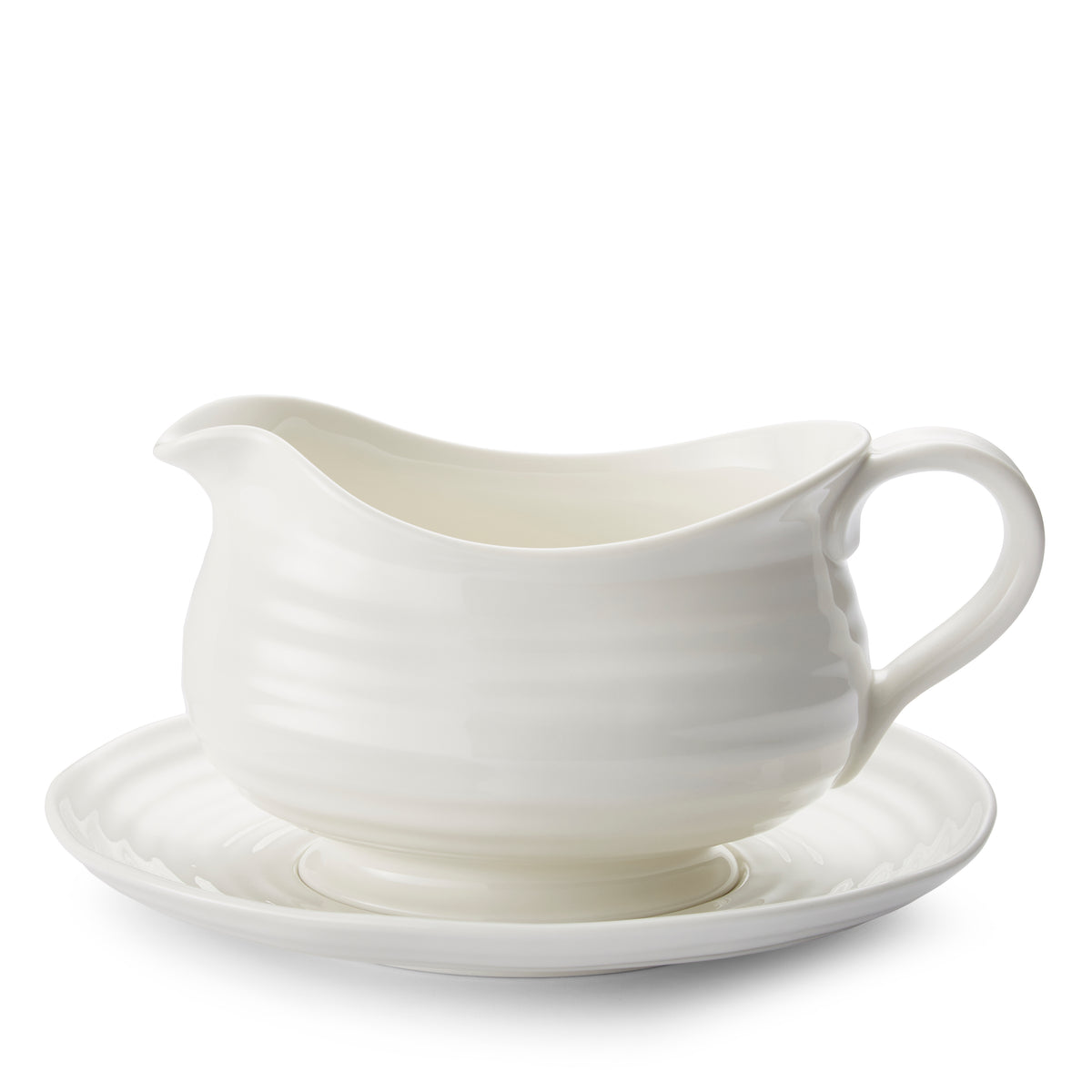 Sophie Conran White Gravy Boat and Stand