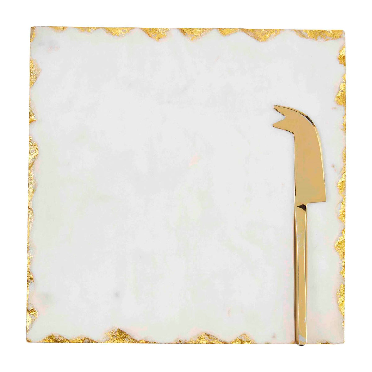 Marble Gold Edge Cheese Board Set