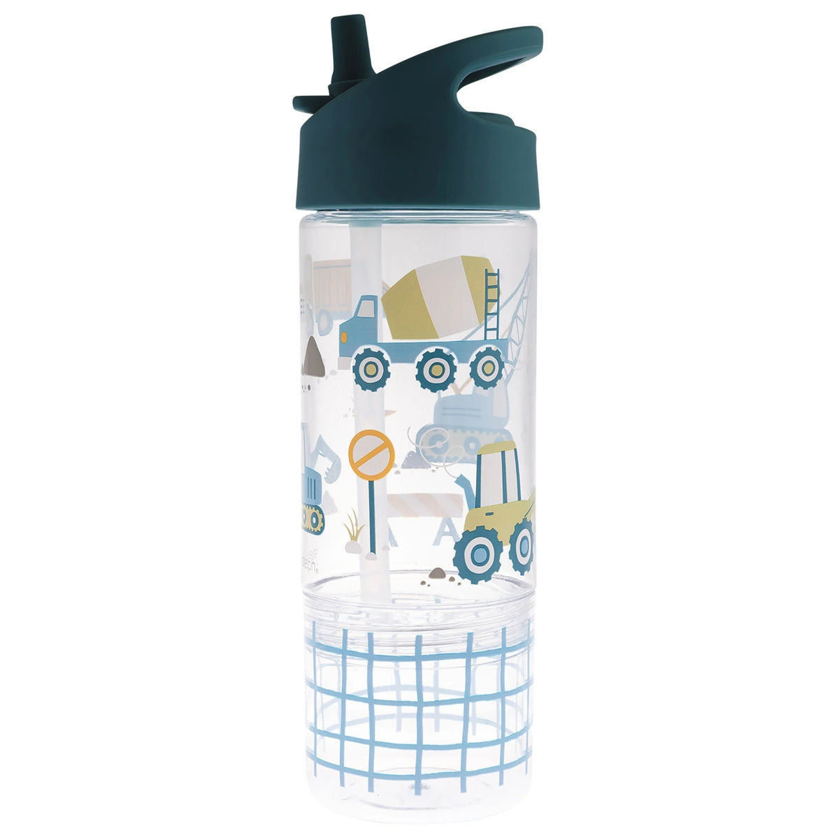 Personalized Sip and Snack Water Bottle - Construction