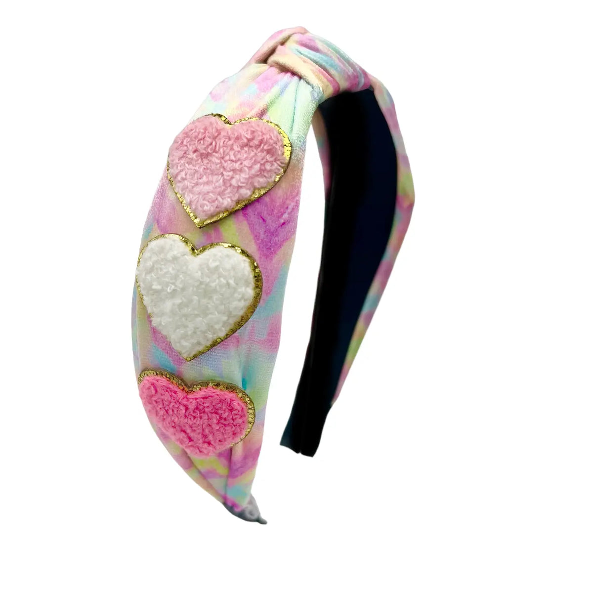Bandeau à nœuds smiley tie dye