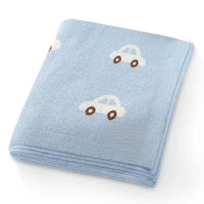 Personalized Blanket - Blue Cars