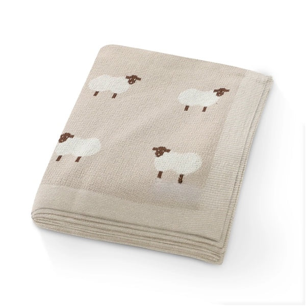 Couverture personnalisée - Mouton taupe