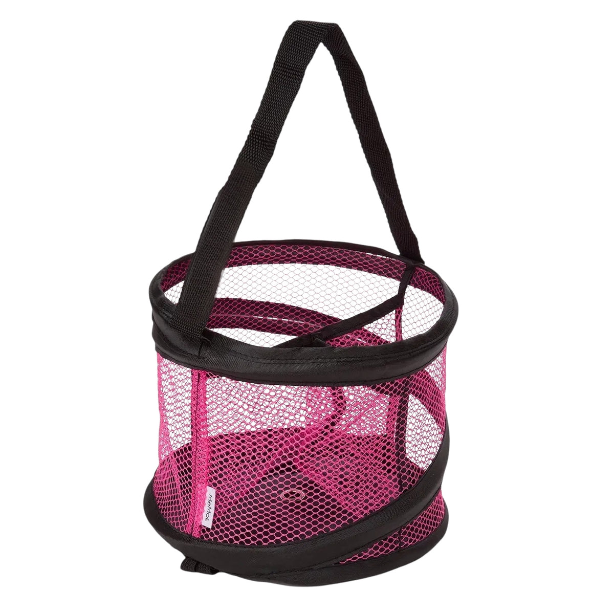 Panier de douche pliable en maille - Rose