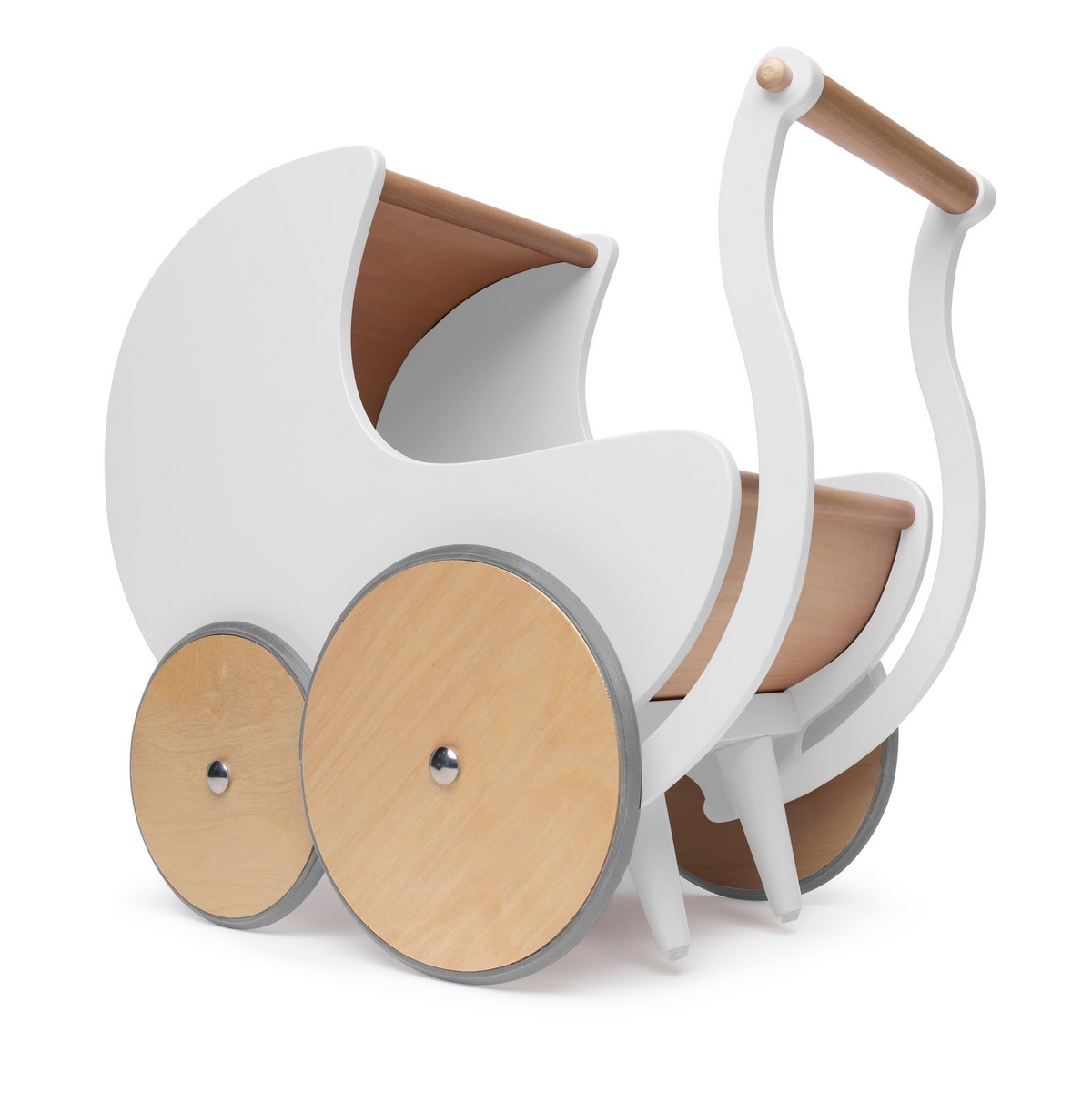 Poussette 2 en 1 trotteur en bois