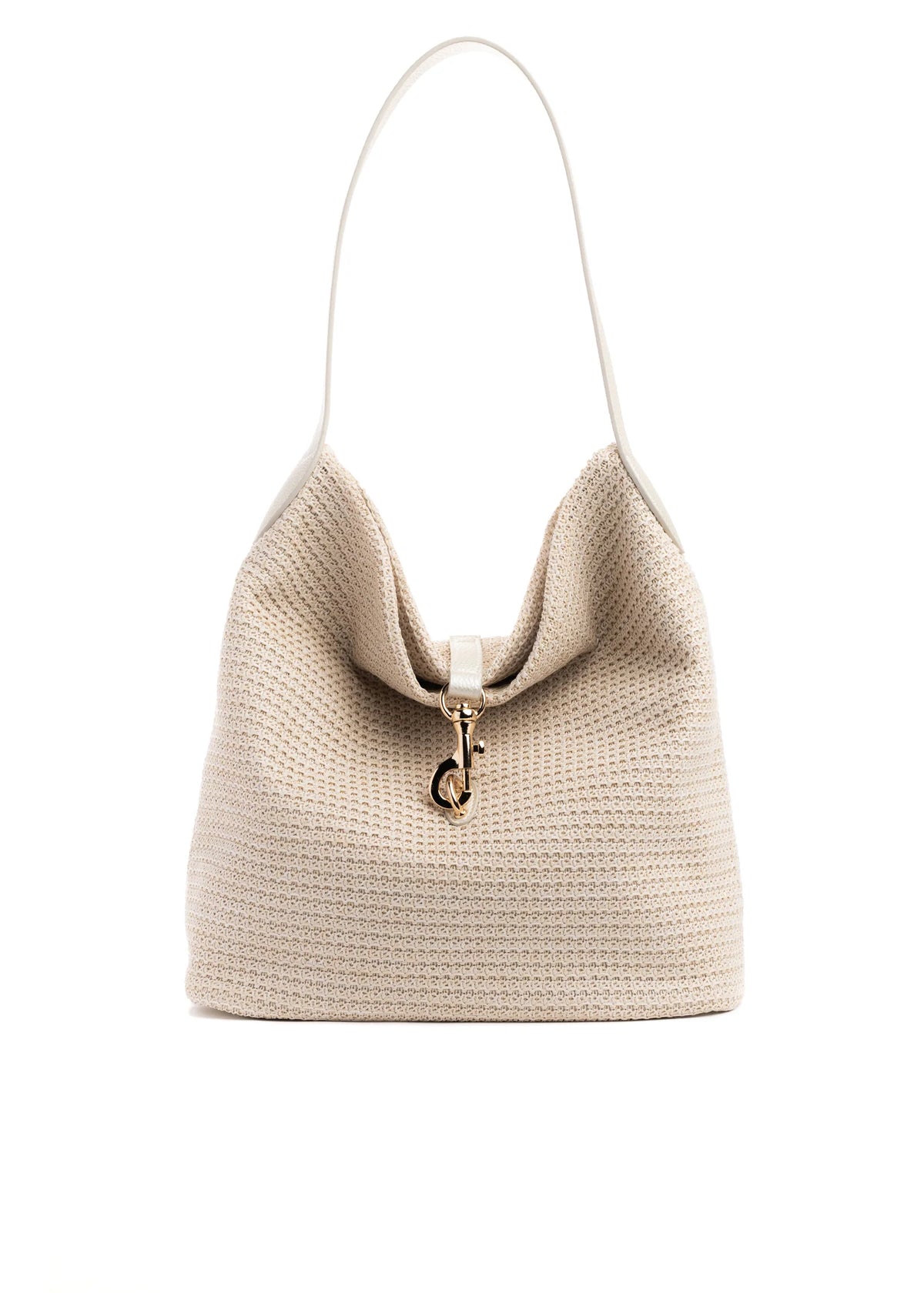 Sac à bandoulière Sandy Beige en raphia