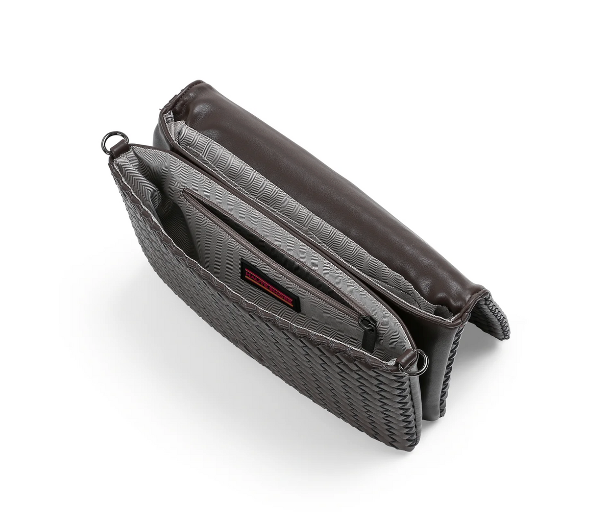 Sac bandoulière en similicuir tissé – Java